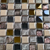 Мозаика 30x30 8мм Space 15*15 графитовый Bonaparte