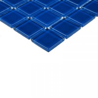 Мозаика 30x30 4мм Deep blue 4*25*25 голубой Bonaparte