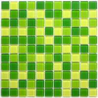 Мозаика 30x30 4мм Apple mix 4*25*25 зеленый Bonaparte