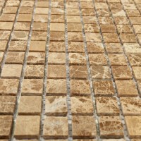 Мозаика 31x31 4мм Madrid-15 slim матовая 4*15*15 коричневый Bonaparte