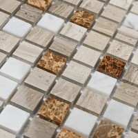 Мозаика 31x31 4мм Detroit 4*15*15 коричневый Bonaparte