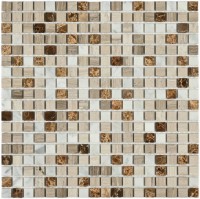 Мозаика 31x31 4мм Detroit 4*15*15 коричневый Bonaparte