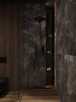 Мозаика 30x30 4мм Black glass 4*25*25 черный Bonaparte