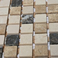 Мозаика 31x31 4мм Turin-15 slim матовая 4*15*15 коричневый Bonaparte