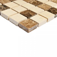 Мозаика 31x31 7мм Turin-20 полированная 7*20*20 коричневый Bonaparte Мозаика 31x31 7мм Turin-20 полированная 7*20*20 коричневый Bonaparte