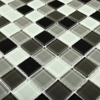 Мозаика 30x30 4мм Carbon mix 4*25*25 белый Bonaparte