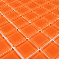 Мозаика 30x30 4мм Orange glass 4*25*25 оранжевый Bonaparte