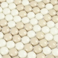 Мозаика 33x32 6мм Pixel cream d12*6 белый Bonaparte Мозаика 33x32 6мм Pixel cream d12*6 белый Bonaparte