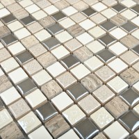 Мозаика 30x30 8мм Smoke 8*15*15 белый Bonaparte Мозаика 30x30 8мм Smoke 8*15*15 белый Bonaparte