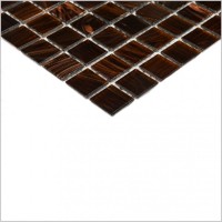 Мозаика 33x33 4мм Choko 4*20*20 коричневый Bonaparte