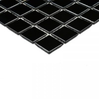 Мозаика 33x33 4мм Black light 4*20*20 черный Bonaparte