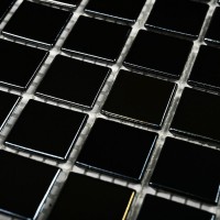 Мозаика 33x33 4мм Black light 4*20*20 черный Bonaparte