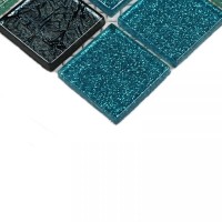 Мозаика 30x30 4мм Breeze 4*25*25 бирюзовый Bonaparte