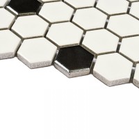 Мозаика 30x26 6мм Babylon Silver матовая 6*23*26 белый Bonaparte