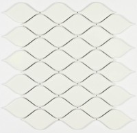 Мозаика 28x26 6мм Melany White глянцевая 6*48*86 белый Bonaparte