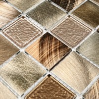 Мозаика 32x32 4мм Titan Bronze 4*30*30 бронзовый Bonaparte