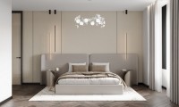 Стеновая панель 280x108 Plane textile beige carbon матовая connect QY260512M Bonaparte