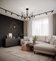 Стеновая панель 280x108 Splend матовая carbon B connect ST251001E Bonaparte