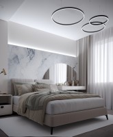 Стеновая панель 280x108 Serenata глянцевая carbon B connect 04/24 Bonaparte