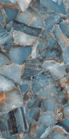 Керамогранит 120x60 9мм Aqua Stone Dark полированная голубой Seratonia