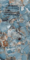 Керамогранит 120x60 9мм Aqua Stone Dark полированная голубой Seratonia
