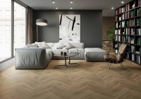 Плитка напольная 9x60 Веларис медовый ректификат матовая Ceramika Konskie