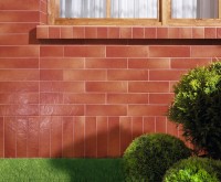 Плитка фасадная 6x24 Таурус коричневая матовая Ceramika Paradyz