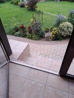 Плитка ступень 29x29 Иларио бежевая матовая Ceramika Paradyz