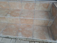 Плитка ступень 29x29 Иларио бежевая матовая Ceramika Paradyz