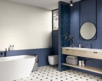 Плитка настенная 75x25 Nightwish Navy Blue Tonal Struktura Rekt матовая Ceramika Paradyz Плитка настенная 75x25 Nightwish Navy Blue Tonal Struktura Rekt матовая Ceramika Paradyz