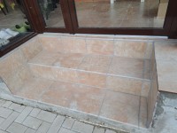 Плитка ступень 29x29 Ilario Beige Stopnica Prosta матовая Ceramika Paradyz