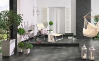 Плитка ступень 30x30 Семир графит В1а матовая Ceramika Paradyz