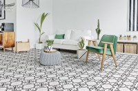 Плитка напольная 25x25 Барселона Бланко/белый 1 матовая Keros