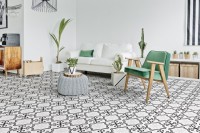 Плитка напольная 25x25 Barcelona Blanco P 1 матовая Keros