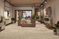 Плитка настенная 120x60 Амазон бежевый двойная цифровая печать матовая структурная Realistik