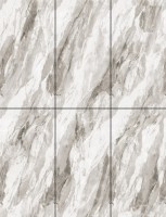 Плитка настенная 120x60 Берген полированный серебряный карвинг полированная Realistik