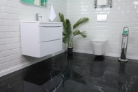 Плитка настенная 120x60 Ройял черный зеркальный глянец полированная Realistik