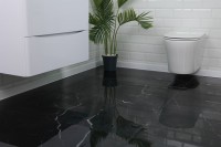 Плитка настенная 120x60 Ройял черный зеркальный глянец полированная Realistik