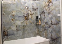 Плитка настенная 120x60 Мэджик Айс зеркальный глянец полированная Realistik