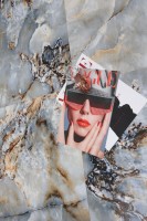 Плитка настенная 120x60 Мэджик Айс зеркальный глянец полированная Realistik