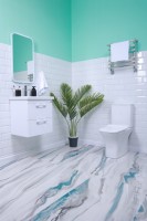 Плитка настенная 120x60 Эмилиана Аква полированный глянцевая Realistik