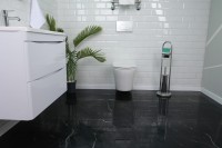 Плитка настенная 120x60 Ройял черный зеркальный глянец полированная Realistik