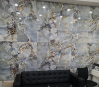 Плитка настенная 120x60 Мэджик Айс зеркальный глянец полированная Realistik