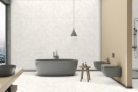 Плитка настенная 120x60 Левин светло-бежевый полированный глянцевая Realistik