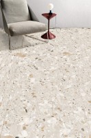 Плитка настенная 120x60 Тераццо кремовый матовый карвинг структурная Realistik Плитка настенная 120x60 Тераццо кремовый матовый карвинг структурная Realistik