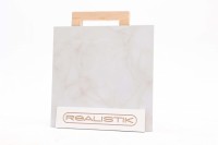 Плитка напольная 60x60 Brais White Glossy полированная Realistik