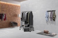 Плитка настенная 120x60 Александрия светлый сахарный карвинг лаппатированная Realistik