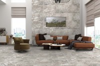 Плитка настенная 120x60 Корделия Кристалл серый структурный карвинг структурная Realistik