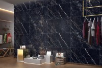 Плитка настенная 120x60 Обсидиан черный зеркальный глянец полированная Realistik Плитка настенная 120x60 Обсидиан черный зеркальный глянец полированная Realistik