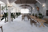 Плитка настенная 160x80 Магнезиум серо-голубой матовый карвинг матовая Realistik Плитка настенная 160x80 Магнезиум серо-голубой матовый карвинг матовая Realistik